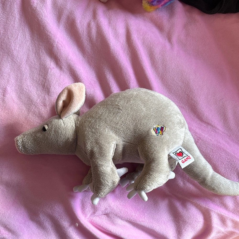 WEBKINZ GANZ Beige Plush Armadillo